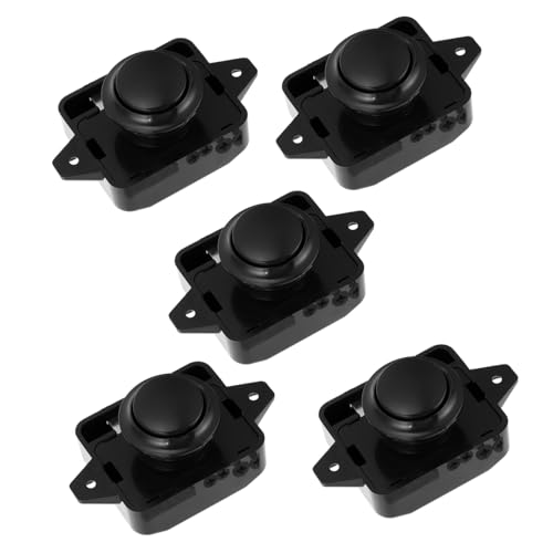 Tofficu 5 Stück Teiliges Push Button Türfangschlösser aus Zinklegierung und Abs Robust und Rostfrei für Wohnmobil Camper Schranktür Möbel und Einfache Montage Design von Tofficu