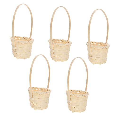 Tofficu 5 Stück Teiliges Weidenkorb für Blumen und Aufbewahrung Handgefertigter Picknickkorb Langlebig und Vielseitig Einsetzbar für Haushalt und Dekoration Tofficu 5 Stück Teiliges Weidenkorb für Blumen und Aufbewahrung Handgefertigter Picknickkorb Langlebig und Vielseitig Einsetzbar für Haushalt und Dekoration von Tofficu