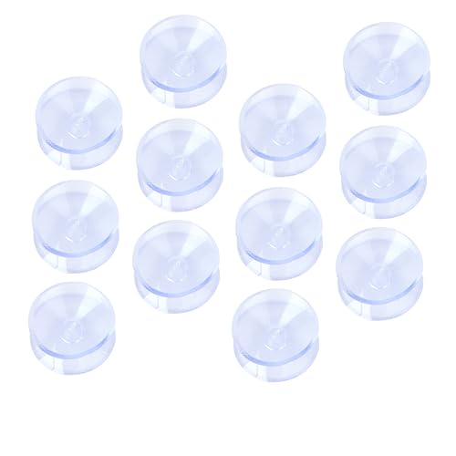 Tofficu 50 Stück Anti Rutsch Glaspads Für Badezimmer Glas Doppelte Saugnäpfe Für Dusche Und Schreibtisch Verhindern Das Verrutschen Von Gläsern Selbstklebend Hält Tischglas Saugnapf von Tofficu