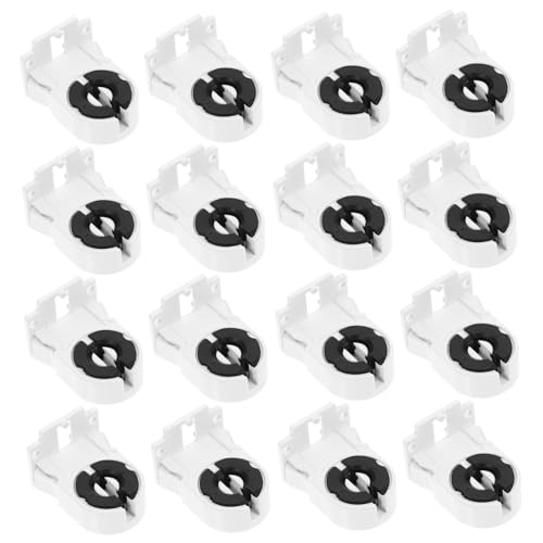 Tofficu 50 Stück Fluorescent Tube Socket Halter Lampenfassung Robust Korrosionsbeständig Einfache Montage Vielseitig für Leuchtstoffröhren Beleuchtungssysteme von Tofficu
