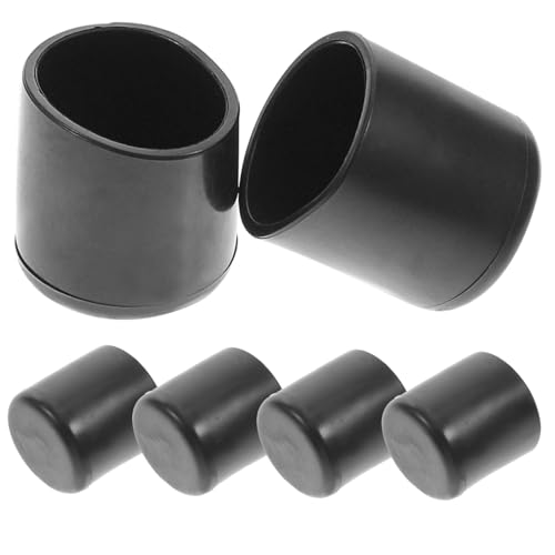 Tofficu 50 Stück Möbelgleiter Rund Stuhlbeinschoner Bodenschoner aus Dickem PVC für Harte Böden Wie Parkett Fliesen zum Schutz von Stuhl und Tischbeinen von Tofficu