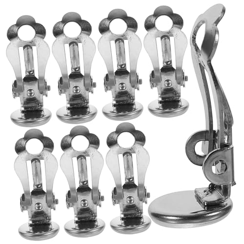 Tofficu 50 Stück Ohrclips aus Edelstahl Ohrclip Tablett DIY Schmuckzubehör für Damen Basteln Silberfarbene Zubehör Tofficu 50 Stück Ohrclips aus Edelstahl Ohrclip Tablett DIY Schmuckzubehör für Damen Basteln Silberfarbene Zubehör von Tofficu