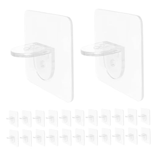Tofficu 50 Stück Selbstklebende Regalhalter aus Transparentem Kunststoff Stabile Einlegebodenstützen für Kleiderschrank Küchenregal Vielseitig Verstellbar Einfache Montage ohne Bohren Tofficu 50 Stück Selbstklebende Regalhalter aus Transparentem Kunststoff Stabile Einlegebodenstützen für Kleiderschrank Küchenregal Vielseitig Verstellbar Einfache Montage ohne Bohren von Tofficu