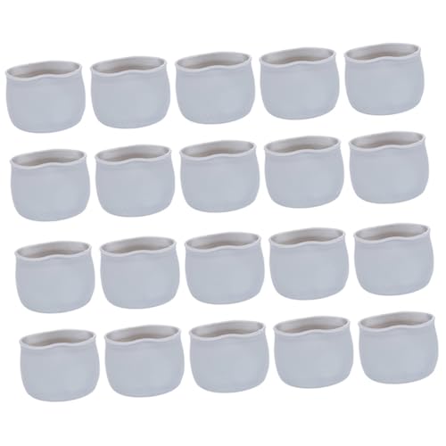 Tofficu 50 Stück Silikon Stuhlbein Schutzkappen für Tisch und Stuhlbeine rutschfest Kratzfest Geräuschdämpfend Passend für Fliesen und Laminatböden von Tofficu