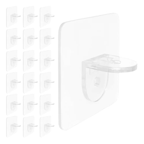 Tofficu 50 Stück Teiliges Regalbodenträger Klarem Kunststoff ohne Bohren Langlebige Einlegebodenhalter für Küchen Kleiderschränke Verstellbare Höhe Möbel-trennstifte für Flexible Lagerung von Tofficu