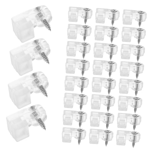 Tofficu 50 Stück Transparente Glashalter Clips für Fenster und Schranktüren Verstellbare Spiegelhalter Kunststoffklammern Vielseitig für Spiegel Bilderrahmen Einfache Montage Tofficu 50 Stück Transparente Glashalter Clips für Fenster und Schranktüren Verstellbare Spiegelhalter Kunststoffklammern Vielseitig für Spiegel Bilderrahmen Einfache Montage von Tofficu