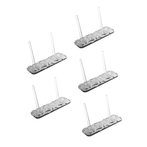 Tofficu 5st Stehkartenhalter Lagerregalständer Desktop -Stand Applizierte Dekoration Digitales Thermometer Topfdeckel Mit Verbrühschutz Monitorständer Fischlineal Maßband Acryl Black von Tofficu