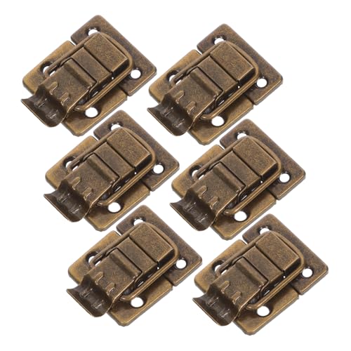 Tofficu 6 Stück Dekorative Verschlüsse für Kisten Koffer Truhen Robuste Schnappverschlüsse Antikbronze für DIY Projekte Möbel von Tofficu