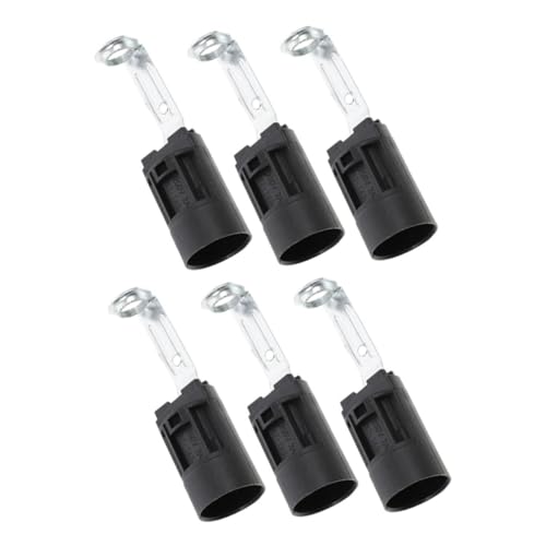 Tofficu 6 Stück Lampenfassung mit Sockel Höhe Lampenhalter Ersatz für Kerzenlampen Schwarz Vielseitig Einsetzbar für Wohn und Geschäftsräume von Tofficu