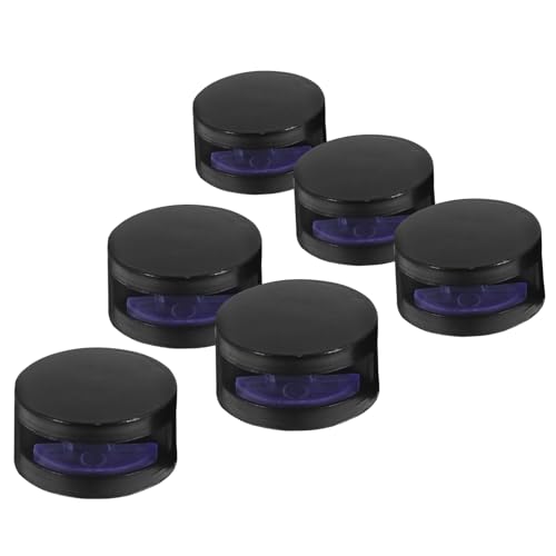 Tofficu 6 Stück Runde Spiegelhalter aus Legierung Wandmontierte Glasclips für Starke Badezimmerspiegel Rostbeständige Korrosionsfeste Halterungen mit Schrauben für Stabile Befestigung von Tofficu