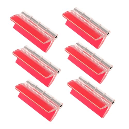 Tofficu 6 Stück Selbstklebende Acryl Scharniere Transparente Klappscharnier Möbel Schranktüren DIY Ersatz Stark Haftend für Glas Metall Kunststoff von Tofficu