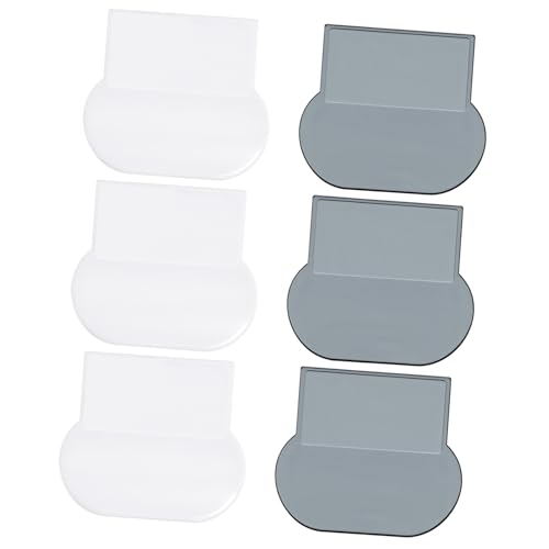 Tofficu 6 Stück Selbstklebender Toilettensitzheber Griff Ergonomisch Geformt Einfache Montage Hygienische Toilettendeckelheber für Bad Büro Wc Geeignet für Toilettensitze Weiß von Tofficu