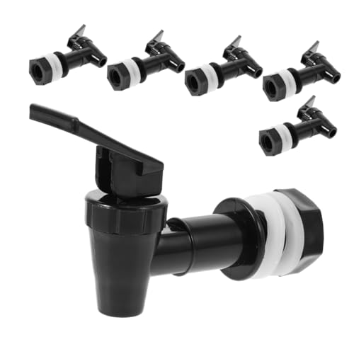 Tofficu 6 Stück Teiliges Getränkespender Auslauf Wasserhahn Ersatz für Wasserkühler Kunststoff Robust Einstellbar Einfache Montage Schwarz für Kalte Getränke Tofficu 6 Stück Teiliges Getränkespender Auslauf Wasserhahn Ersatz für Wasserkühler Kunststoff Robust Einstellbar Einfache Montage Schwarz für Kalte Getränke von Tofficu