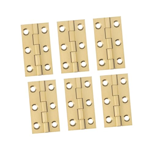 Tofficu 6 Stück Teiliges Kupfer Türscharnier Geräuschlos Robust für Möbel Schmuckkasten Schranktür Zimmertür Vintage Design Langlebig Tofficu 6 Stück Teiliges Kupfer Türscharnier Geräuschlos Robust für Möbel Schmuckkasten Schranktür Zimmertür Vintage Design Langlebig von Tofficu