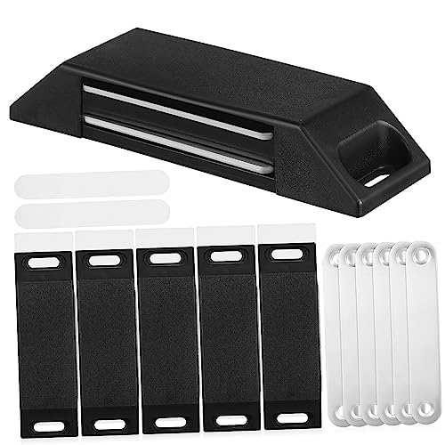 Tofficu 6 Stück Teiliges Magnetisches Türschließer für Schranktüren Selbstklebende Magnetschnäpper Abs Drucktüröffner für Küchen und Kleiderschränke Bohrfreie Installation von Tofficu