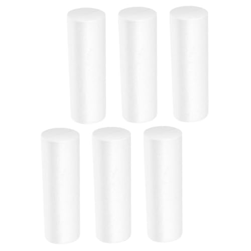 Tofficu 6 Stück Teiliges Schaumstoffzylinder Mehrzweck Zylinderform für DIY Weihnachtsdekoration Bemalbar Langlebig für Bastelprojekte Fenster und Raumgestaltung zu Festen von Tofficu