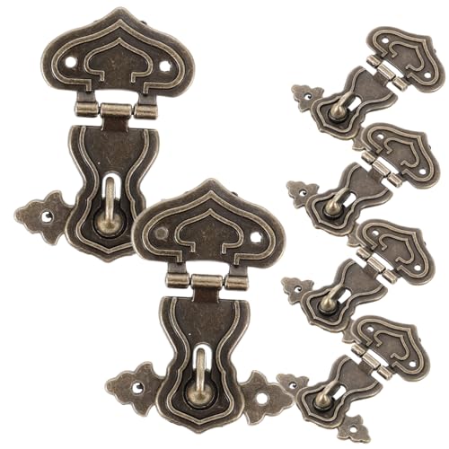 Tofficu 6 Stück Teiliges Vintage Metall Haspe Latch Kleine Schmuckbox Verschluss mit Festem Design Rostfrei für und Verpackungsboxen Einfache Handhabung Dekorativ und Langlebig Tofficu 6 Stück Teiliges Vintage Metall Haspe Latch Kleine Schmuckbox Verschluss mit Festem Design Rostfrei für und Verpackungsboxen Einfache Handhabung Dekorativ und Langlebig von Tofficu