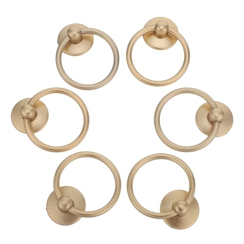 Tofficu 6 Stück Teiliges Vintage Möbelgriffe Runde Metallzuggriffe aus Langlebiger Zinklegierung Dekorative Retro Schubladengriffe für Kommoden Kleiderschränke Schränke Europäischer Stil von Tofficu