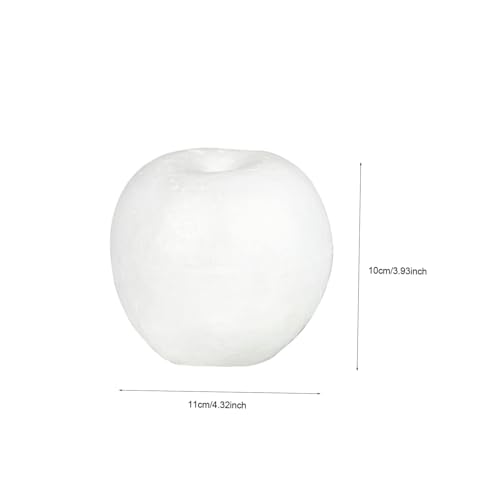 Tofficu 6 Stück Teiliges Weißes Schaumstoff Apfelmodell DIY Bastelset Leicht Sicher Dekorative Handarbeit für Weihnachtsdeko Fenster und Party Langlebig Praktisch von Tofficu