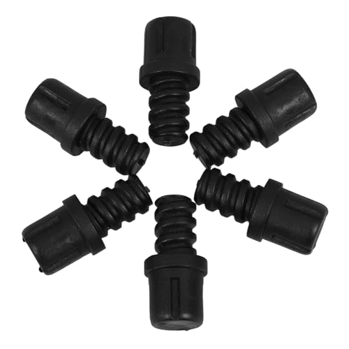 Tofficu 6 Stück Toilettenbürsten Stieladapter Teiliges Kunststoff Schraubverbindung Ergonomisch Langlebig Kompatibel mit Gewindebürstenköpfen Einfache Montage Ersatz für Wc Bürsten von Tofficu