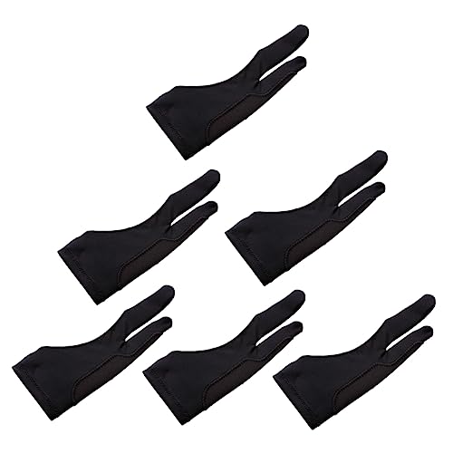 Tofficu 6 Stück Two Finger Zeichnungshandschuhe Elastisch Teiliges für Tablet und Grafiktablett Smudge Frei Passend für Verschiedene Handgrößen zum Skizzieren und Malen Tofficu 6 Stück Two Finger Zeichnungshandschuhe Elastisch Teiliges für Tablet und Grafiktablett Smudge Frei Passend für Verschiedene Handgrößen zum Skizzieren und Malen von Tofficu