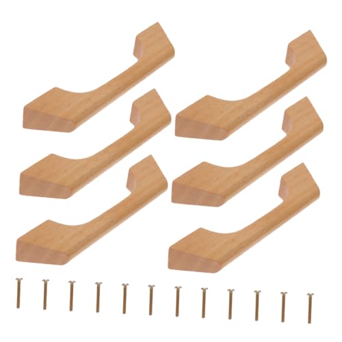 Tofficu 6 Stück Unbearbeitete Holzknöpfe für Küchenschränke Moderne Möbelgriffe mit Schrauben für Stilvolle Aufwertung Tofficu 6 Stück Unbearbeitete Holzknöpfe für Küchenschränke Moderne Möbelgriffe mit Schrauben für Stilvolle Aufwertung von Tofficu