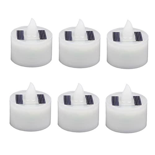 Tofficu 6stücke Flammenlose Solar Led Kerzenlampe Wasserdichte Dekorationslampe Für Innen Und Außen Romantische Atmosphäre Für Hochzeit Geburtstagsfeiern Und Feste Tofficu 6stücke Flammenlose Solar Led Kerzenlampe Wasserdichte Dekorationslampe Für Innen Und Außen Romantische Atmosphäre Für Hochzeit Geburtstagsfeiern Und Feste von Tofficu