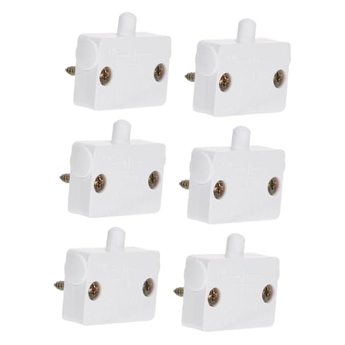 Tofficu 6 Stück Weißer Türschalter für Schrankbeleuchtung Normalerweise Geschlossen Geeignet für Pantry Kleiderschrank Kabinett Praktischer Ein Ausschalter ohne Kabel Einfache Montage Tofficu 6 Stück Weißer Türschalter für Schrankbeleuchtung Normalerweise Geschlossen Geeignet für Pantry Kleiderschrank Kabinett Praktischer Ein Ausschalter ohne Kabel Einfache Montage von Tofficu