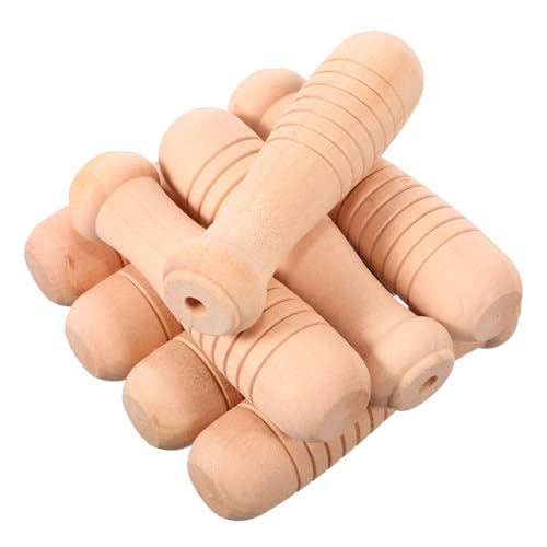 Tofficu 8 Stück Teiliges Holzgriff Ersatzgriff für Pfannen und Kochgeschirr Hitzebeständiger Holzgriff Kompatibel mit Bratpfannen Töpfen Woks und Gartengeräten Langlebiger Griff für Küche von Tofficu