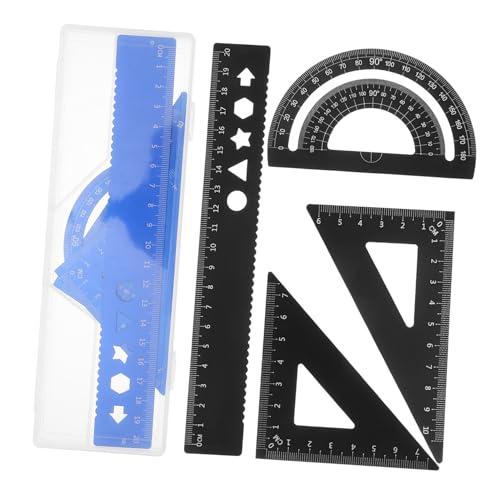 Tofficu 8 Stück Teiliges Lineal Set mit Transparenten Linealen Dreieckslinealen und Winkelmesser Langlebig Klare Messskala Inklusive Aufbewahrungsbox für Schule Büro und Zuhause Tofficu 8 Stück Teiliges Lineal Set mit Transparenten Linealen Dreieckslinealen und Winkelmesser Langlebig Klare Messskala Inklusive Aufbewahrungsbox für Schule Büro und Zuhause von Tofficu