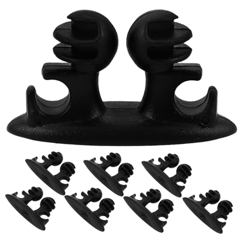 Tofficu 8 Stück Teiliges Set Kabelmanagement Clips Selbstklebende Kabelhalter für Auto Büro und Zuhause Robuste Drahtclips zur Kabelorganisation und Verwaltung Design und Einfache von Tofficu