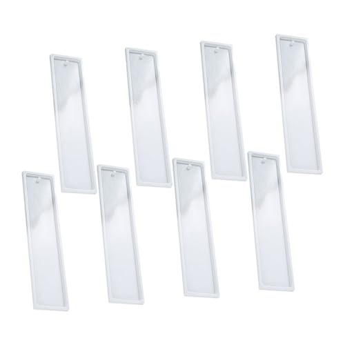 Tofficu 8 Stück Teiliges Silikon Lesezeichen Form Langlebige Wiederverwendbare DIY Silikonform für Epoxidharz Bastelarbeiten Rechteckige Reverse Mould für Individuelle Buchzeichen Tofficu 8 Stück Teiliges Silikon Lesezeichen Form Langlebige Wiederverwendbare DIY Silikonform für Epoxidharz Bastelarbeiten Rechteckige Reverse Mould für Individuelle Buchzeichen von Tofficu