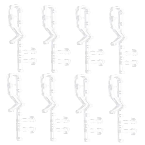 Tofficu 8 Stück Teiliges Valance Clips für Jalousien Stabile Leichte Halterungen zur Sicheren Befestigung von Vorhangblenden Installieren Langlebig Geeignet für Wohnzimmer und Rollos von Tofficu