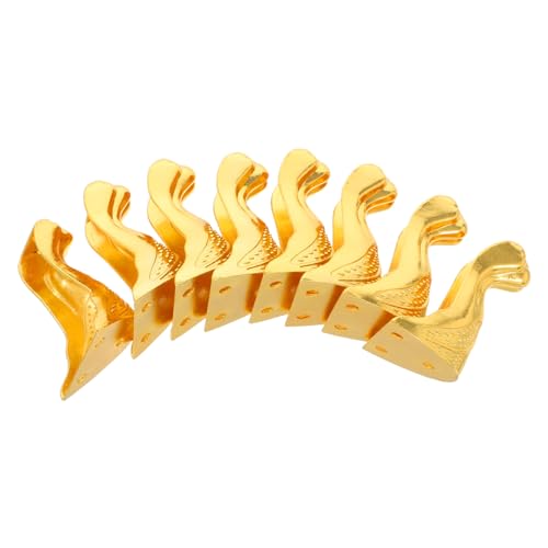 Tofficu 8 Stück Teiliges Vintage Möbel Eckenfüße Metall für Schmuckkisten und Schränke Dekorative Wobble Unterstützung für Möbel für Wohnzimmer und Schlafzimmer Tofficu 8 Stück Teiliges Vintage Möbel Eckenfüße Metall für Schmuckkisten und Schränke Dekorative Wobble Unterstützung für Möbel für Wohnzimmer und Schlafzimmer von Tofficu