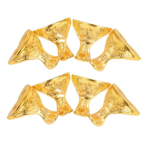Tofficu 8 Stück Teiliges Vintage Möbelbeine aus Zinklegierung Schmuck Geschenkboxfüße Robuste Eckschutz-Hardware rutschfeste Metallfüße für Retro Dekor und Möbelstabilität Tofficu 8 Stück Teiliges Vintage Möbelbeine aus Zinklegierung Schmuck Geschenkboxfüße Robuste Eckschutz-Hardware rutschfeste Metallfüße für Retro Dekor und Möbelstabilität von Tofficu