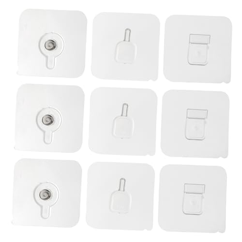 Tofficu 9 Stück Teiliges Selbstklebendes Wandhaken Starker Halt ohne Bohren Geeignet für Fliesen Aufhängen von Bilderrahmen Uhren und Dekorationen Langlebig und Rückstandsfrei Tofficu 9 Stück Teiliges Selbstklebendes Wandhaken Starker Halt ohne Bohren Geeignet für Fliesen Aufhängen von Bilderrahmen Uhren und Dekorationen Langlebig und Rückstandsfrei von Tofficu