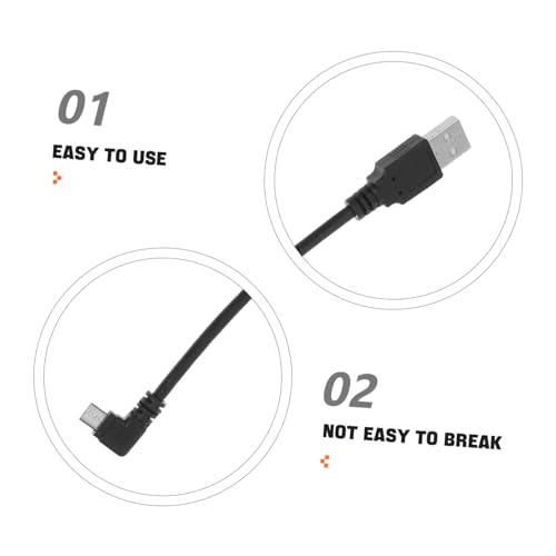 Tofficu Abgewinkeltes Micro USB Kabel Robust Schnelles Laden und Datenübertragung Dual Stecker Kompatibel mit Android Geräten für Reise und Alltag Tofficu Abgewinkeltes Micro USB Kabel Robust Schnelles Laden und Datenübertragung Dual Stecker Kompatibel mit Android Geräten für Reise und Alltag von Tofficu