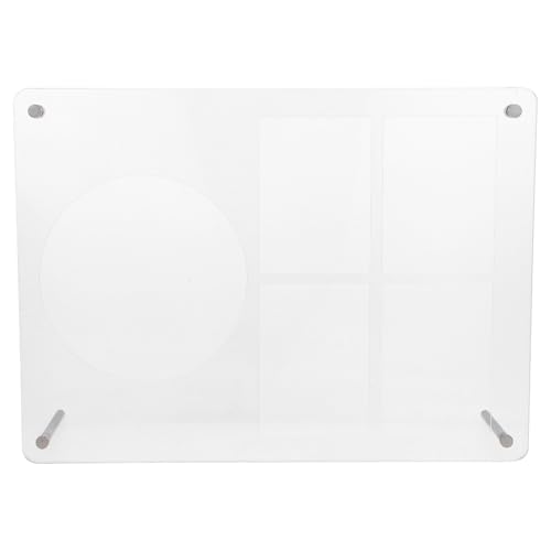 Tofficu Acryl CD Display Stand mit Rillen für CD und Karten Transparenter Organizer Fotokarten und Kleine Gegenstände Moderner Aufsteller zur Übersichtlichen Aufbewahrung und Präsentation von Tofficu