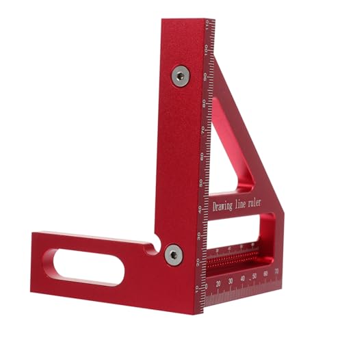Tofficu Aluminium Dreieck Winkelmesser Schreiner Lineal Multifunktionales Miter Messwerkzeug für Präzises Anzeichnen Robust Leicht Geeignet für Profis und Heimwerker Tofficu Aluminium Dreieck Winkelmesser Schreiner Lineal Multifunktionales Miter Messwerkzeug für Präzises Anzeichnen Robust Leicht Geeignet für Profis und Heimwerker von Tofficu