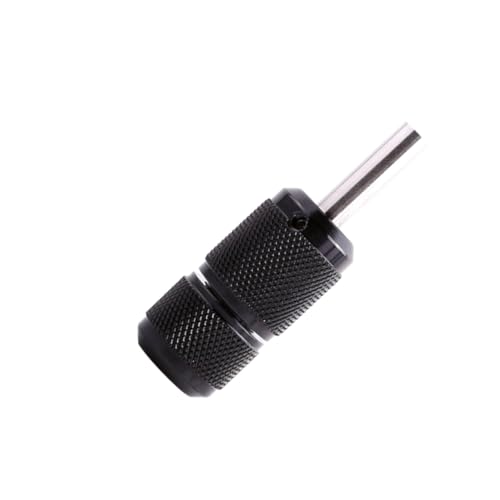 Tofficu Aluminiumlegierung Selbstsichernder Griff Anti rutsch Robuster Handgriff für Tattoo equipment Professionell und Langlebig Schwarz von Tofficu