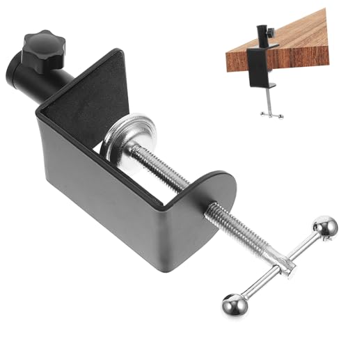 Tofficu Aluminiumlegierung Tischklemme Verstellbar Robust mit Schutzpad für Dicke Tische Geeignet für Büro und Haushalt Tischhalterung von Tofficu