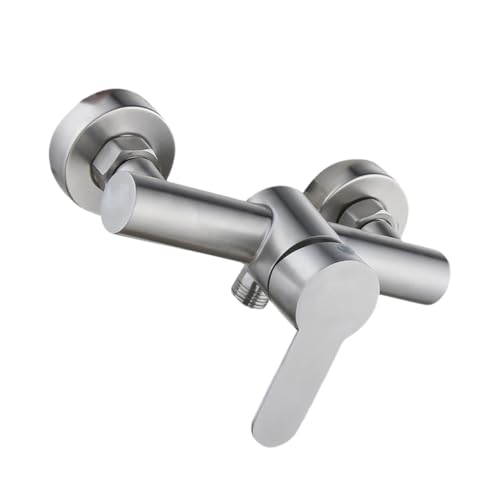 Tofficu Badewannenarmatur Edelstahl Einhebel Mischbatterie Wandmontage Kalt Warmwasser Ergonomischer Griff Rostfrei Installieren Modernes Design für Bad und Hotel von Tofficu