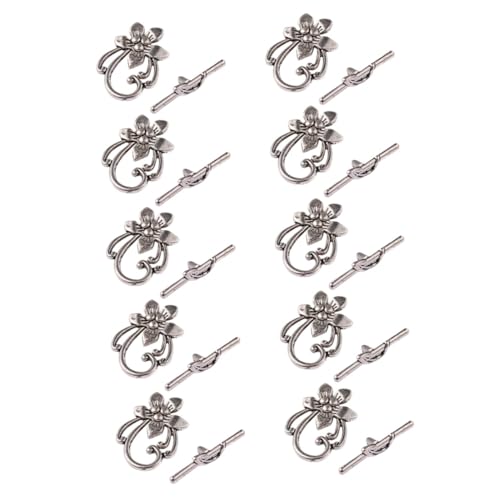Tofficu Blumenförmiger Ot verschluss aus Langlebiger Legierung Dekorativer Schmuckverschluss für DIY Halsketten und Armbänder in Antik silberner Optik Verblassungsbeständig Elegantes Tofficu Blumenförmiger Ot verschluss aus Langlebiger Legierung Dekorativer Schmuckverschluss für DIY Halsketten und Armbänder in Antik silberner Optik Verblassungsbeständig Elegantes von Tofficu