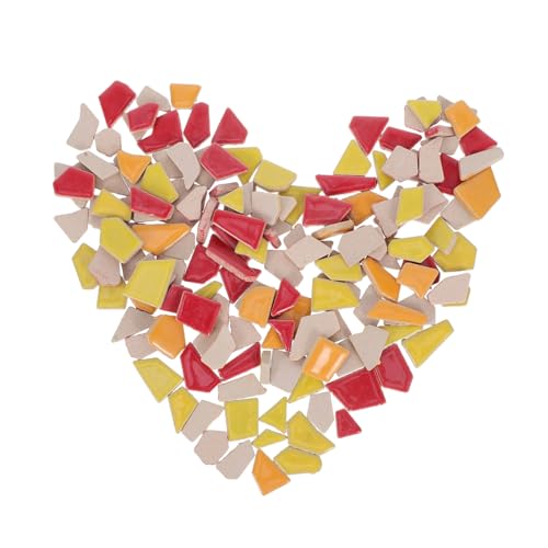 Tofficu DIY Mosaik Keramikfliesen Packung Rote Gelbe Glasierte Unregelmäßige Kleinteile Für Heimdekoration Kunsthandwerk Projekte Kreative Fliesen Scrap Zubehör Tofficu DIY Mosaik Keramikfliesen Packung Rote Gelbe Glasierte Unregelmäßige Kleinteile Für Heimdekoration Kunsthandwerk Projekte Kreative Fliesen Scrap Zubehör von Tofficu