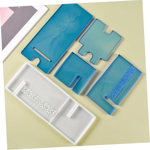 Tofficu DIY Silikonform für Handyhalterung Langlebige Flexible Bracket Mold zum Gießen von Epoxidharz Abnehmbare Tablet und Smartphone Ständerform für Kreative DIY Projekte von Tofficu
