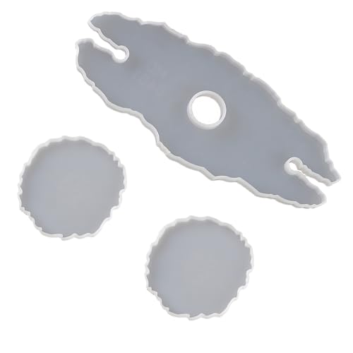Tofficu DIY Silikonform für Weinregal und Weinglashalter Langlebiges Flexibles Epoxidharz Gießform mit Unregelmäßigen Formen für Kreative Schmuck und Tischdekorationen von Tofficu