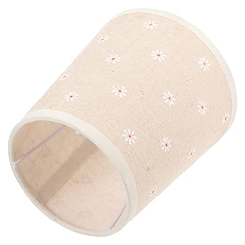 Tofficu Dekorativer Lampenschirm mit Blumenmuster Stoff lampenschirm für Tischlampe Fassung Weichlicht Passend für Nachttisch Steh Wandleuchten von Tofficu