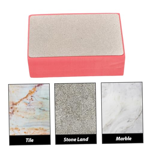 Tofficu Diamant handpolierpad mit Schwamm Verschleißfestes Schleifpad für Fliesen Marmor Stein Granit Glas Vielseitig Einsetzbar Handlich und Langlebig von Tofficu