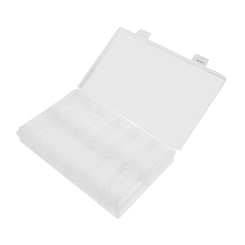 Tofficu Diamond Drawing Aufbewahrungsbox Fächer Transparent für Perlen Schmuck DIY Zubehör mit Aufklebern für Diamantmalerei Nagelkunst Kreuzstich und Handwerk von Tofficu