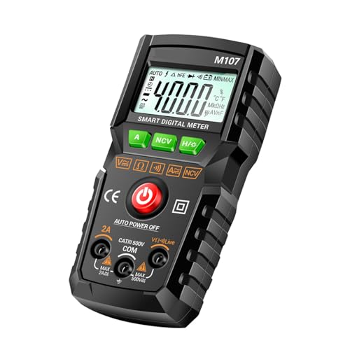 Tofficu Digitales Multimeter Auto Ranging Volt Tester mit Auto Erkennung Tragbarer Elektrischer Tester für Ac Dc Spannung Strommessung Datenhaltung Stabiler Klappständer Schwarz Tofficu Digitales Multimeter Auto Ranging Volt Tester mit Auto Erkennung Tragbarer Elektrischer Tester für Ac Dc Spannung Strommessung Datenhaltung Stabiler Klappständer Schwarz von Tofficu